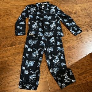 Pottery Barn Teen Harry Potter Patronus Glow in Dark Flannel Pajama Boys Large